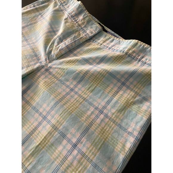 TALBOTS 'Signature' Blue/Green/White Plaid Crop Pants sz 2P - Picture 2 of 12